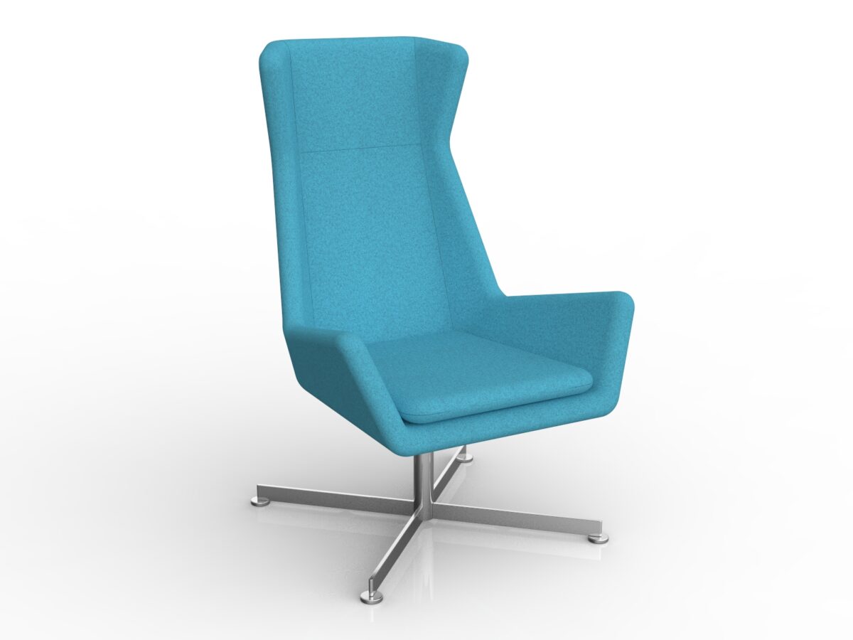 Free Chair in Ice Blue Motion Felt